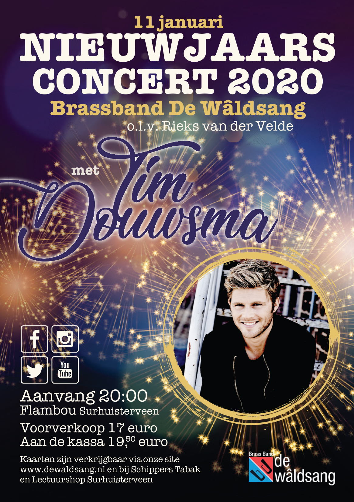 Vanavond De Wâldsang met Tim Douwsma in Surhuisterveen