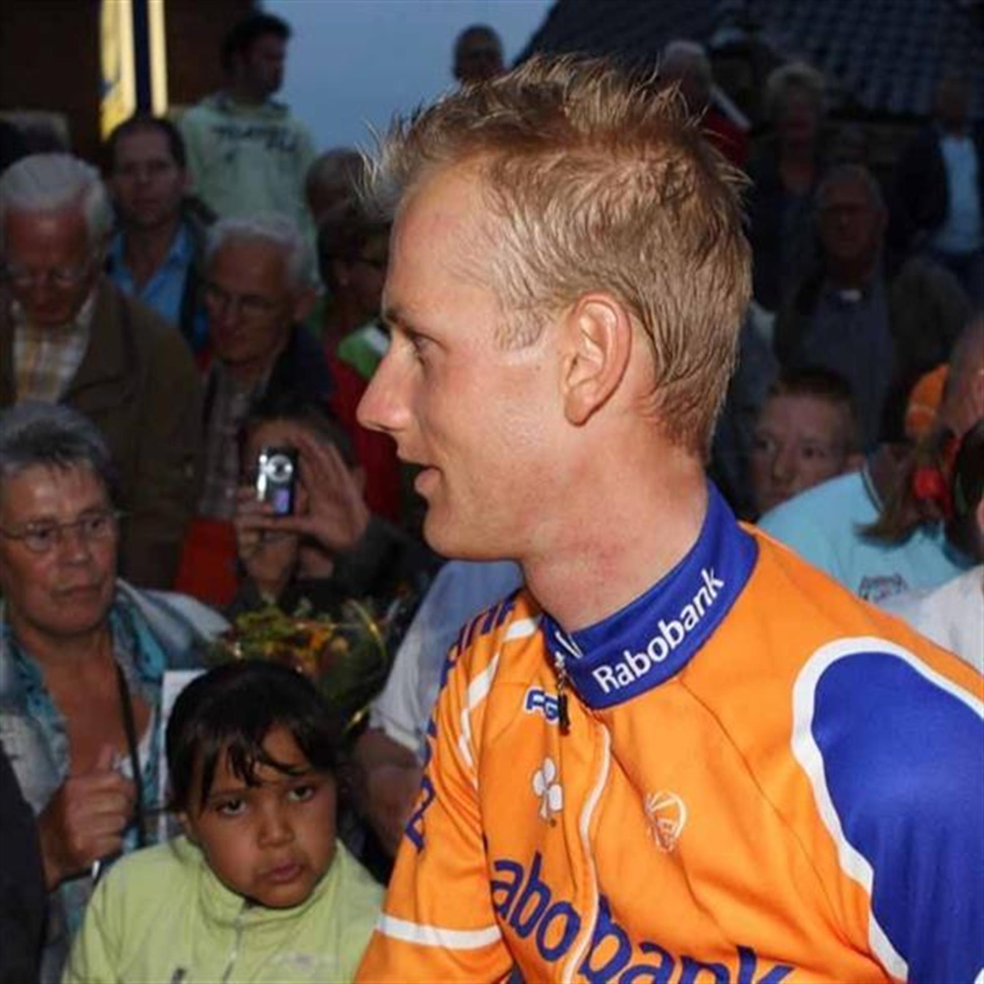 Pieter Weening won 10 jaar geleden zijn eerste etappe in de Giro