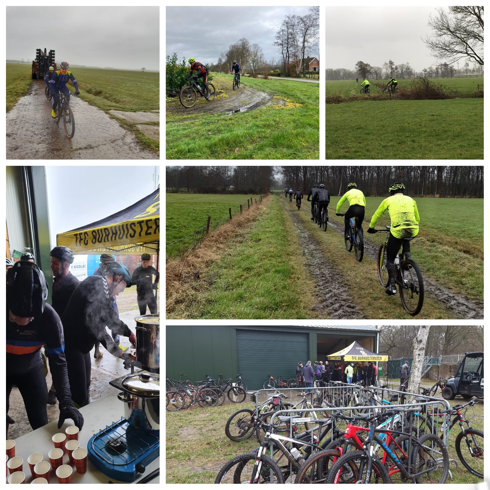 Geslaagde 8e Veldtoertocht Surhuisterveen;  Ik fyts better mei in protte wetter...
