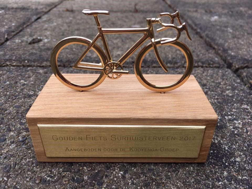 Gouden fiets voor nationaal kampioen