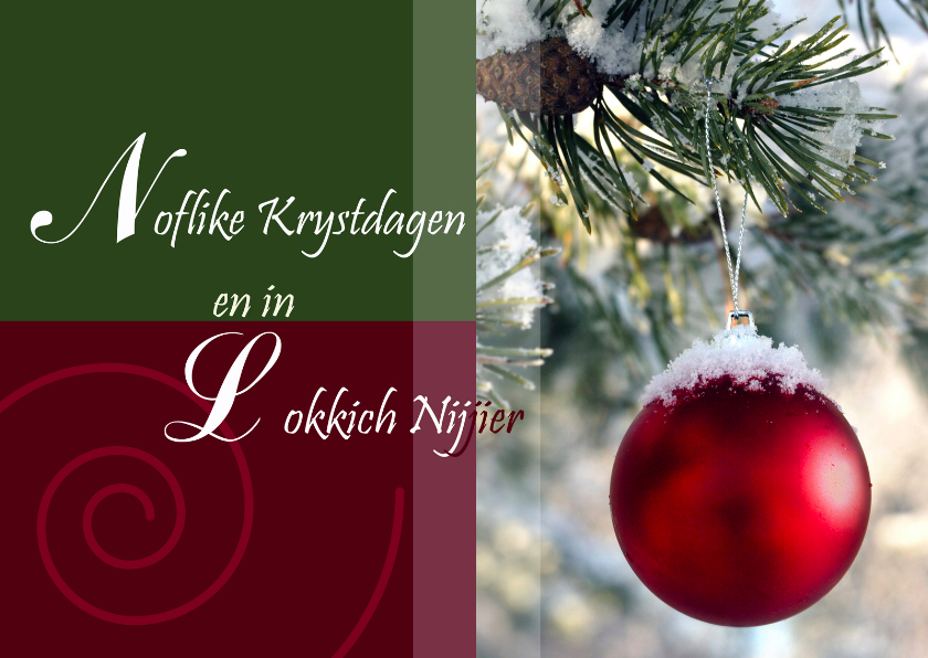 Fijne Kerstdagen/Noflike Krystdagen