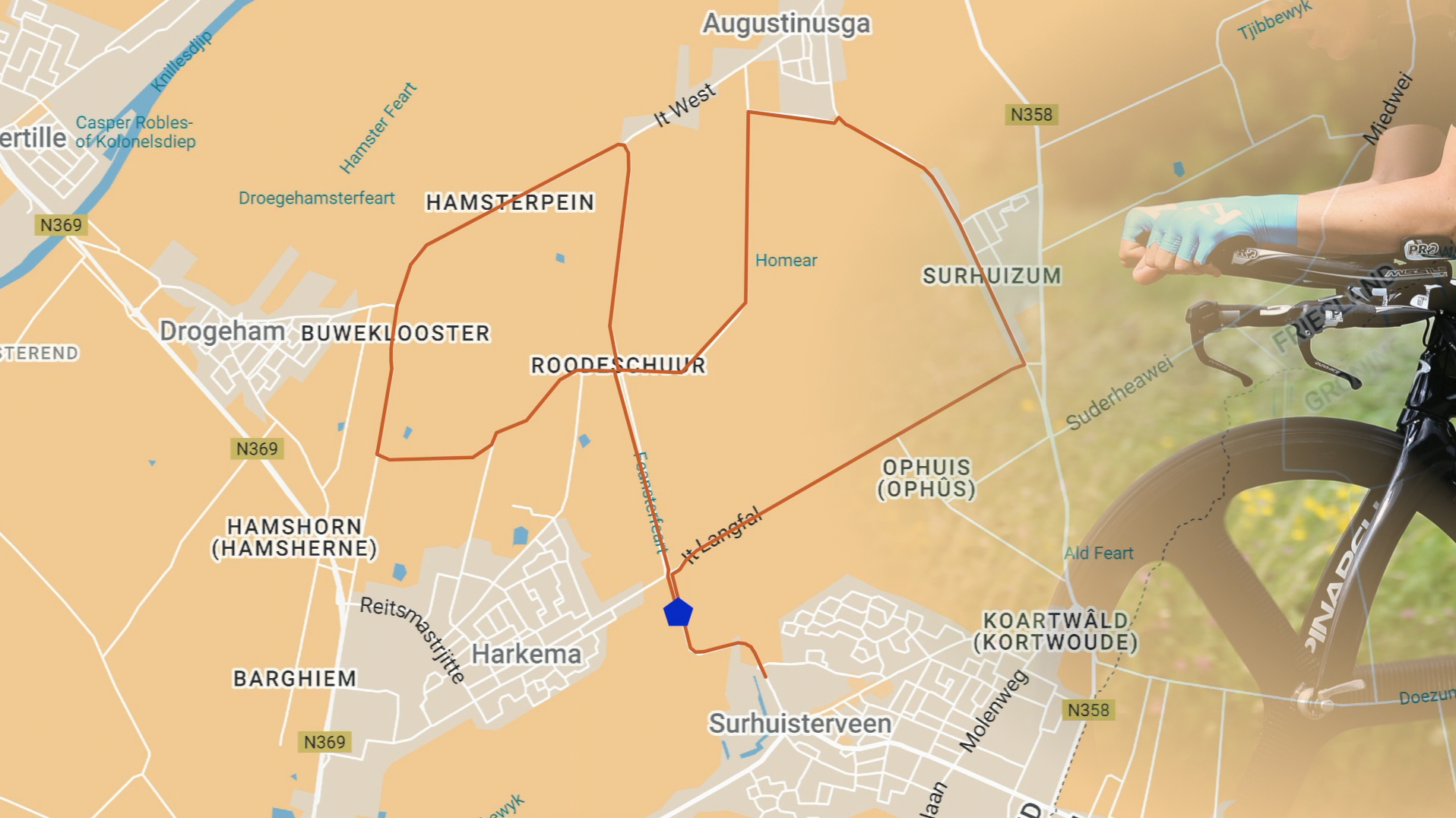 Plattegrond | Wielrennen Surhuisterveen