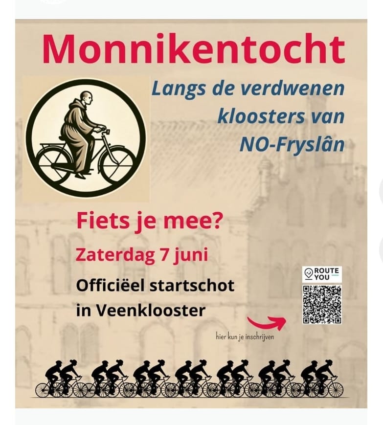 Nieuwe fietsroute Monnikentocht onthult verborgen Fries kloosterverleden