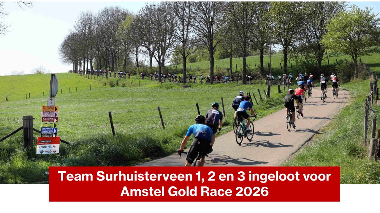 Teams TFC Surhuisterveen ingeloot in Toerversie Amstel Gold Race 2026 