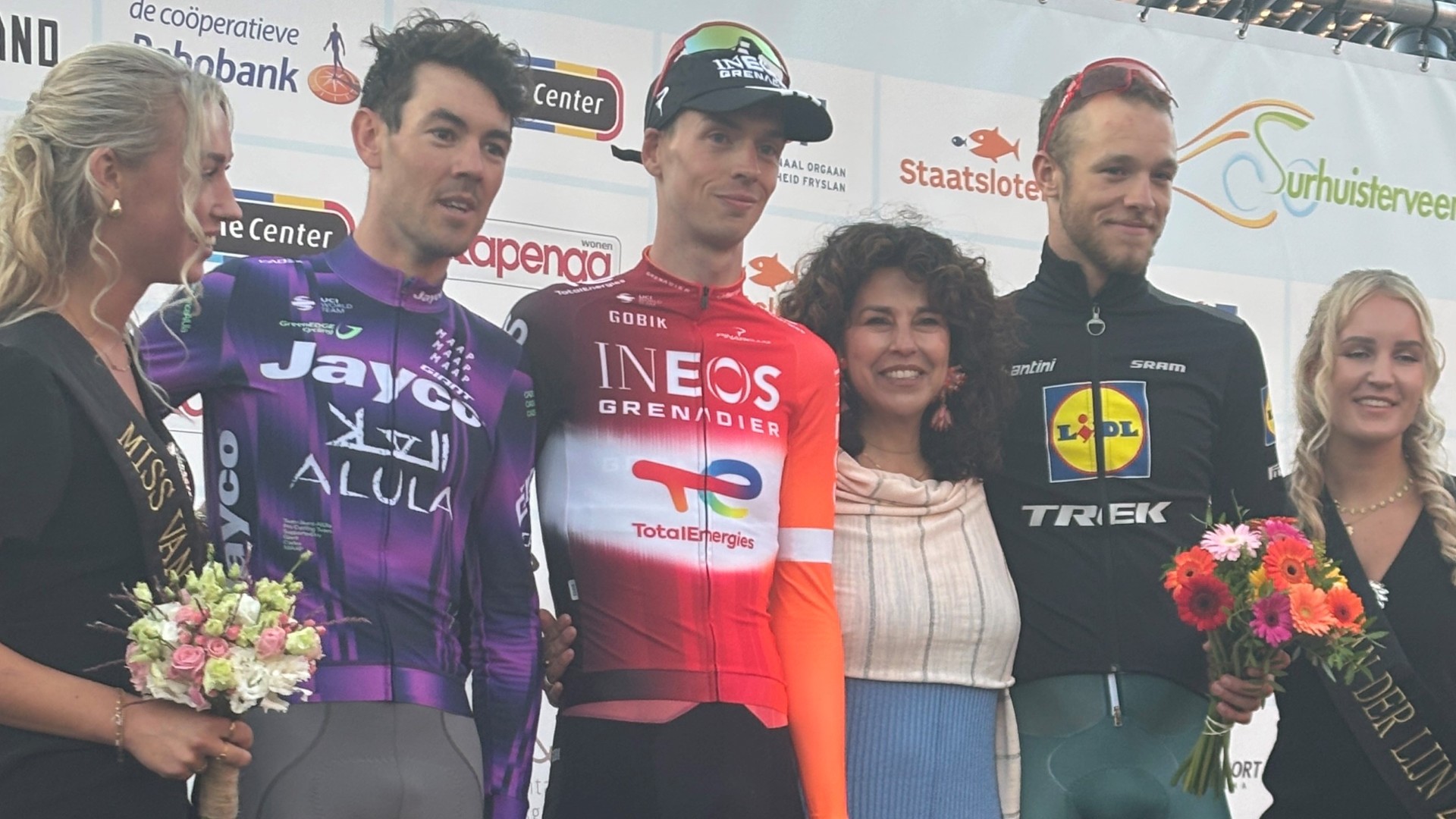  Thymen Arensman 2e in tijdrit Tirreno Adriatico; Ganna wint