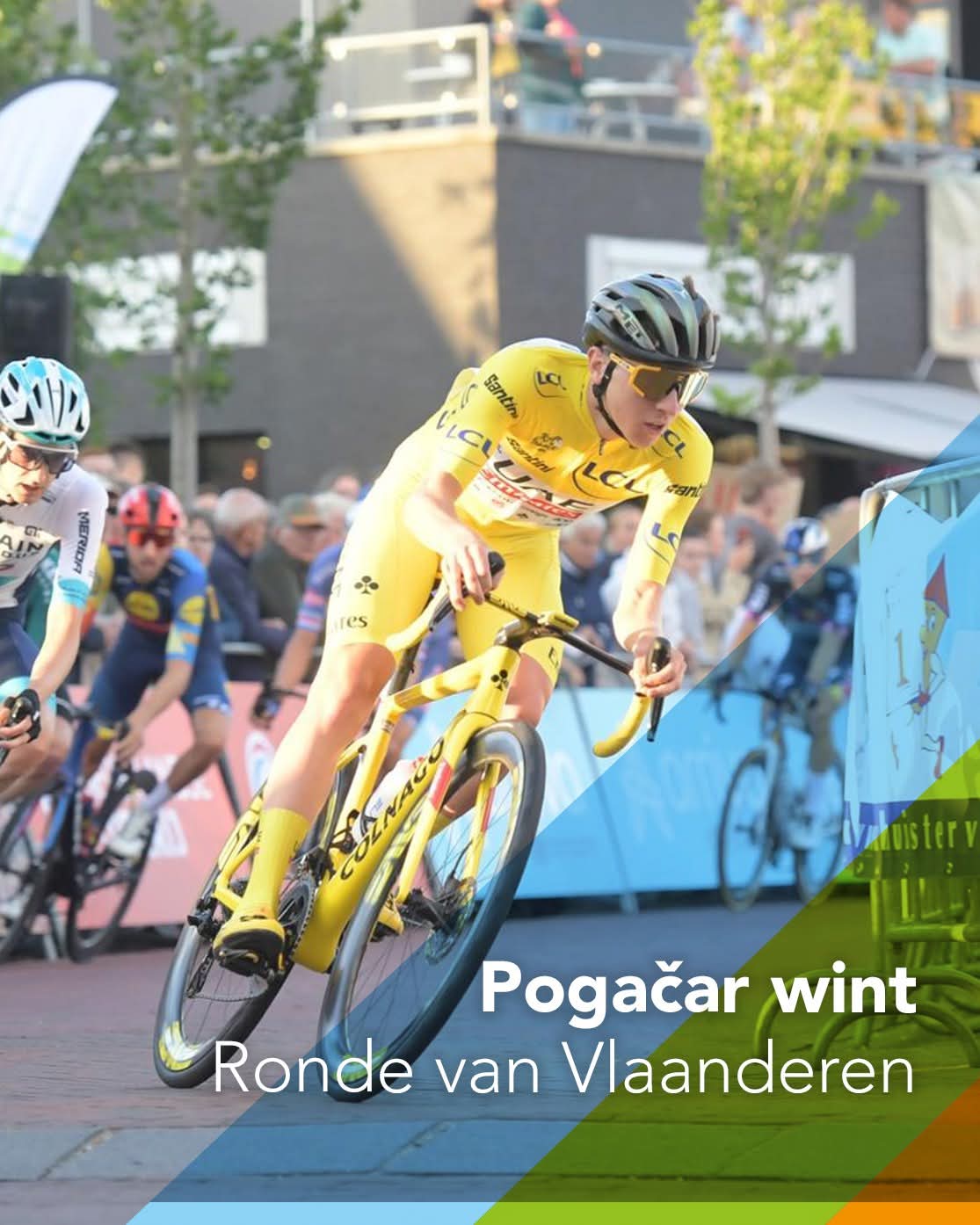 Tadej Pogačar wint voor 3e keer Ronde van Vlaanderen