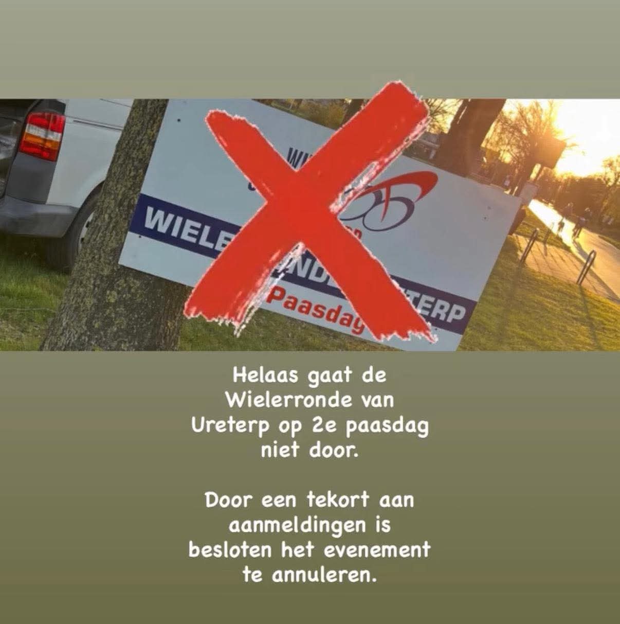 Ronde van Ureterp gaat 2e Paasdag niet door; ook tijdrit Warns afgelast