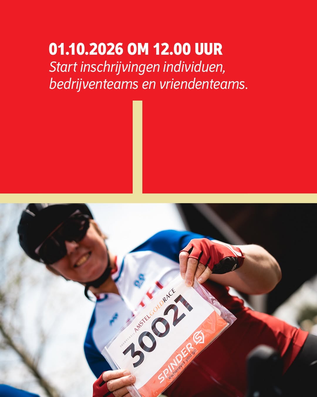 Inschrijving Toerversie Amstel Gold Race 2027 open